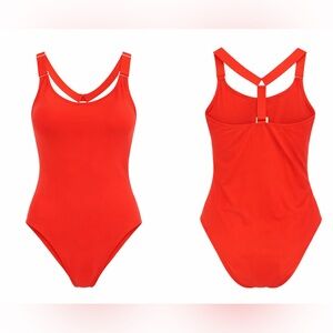 Diane von Furstenberg Red One-Piece Swimsuit – Size P / XS – NWOT
